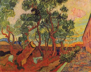 De tuin van het Saint-Paul ziekenhuis